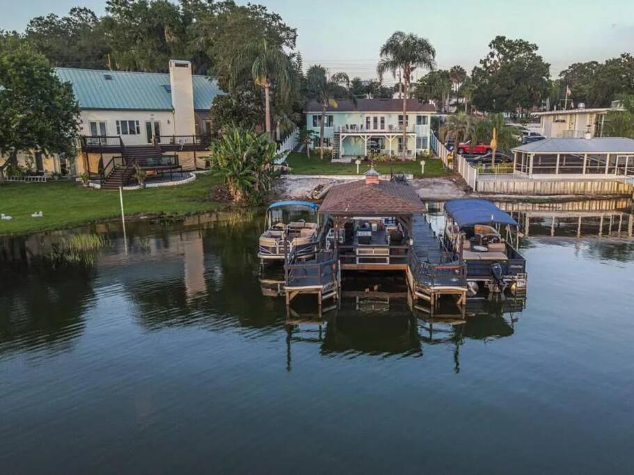 Lakefront Duplex With Pontoon Boat 2 Bedroom Home Mount Dora Kültér fotó
